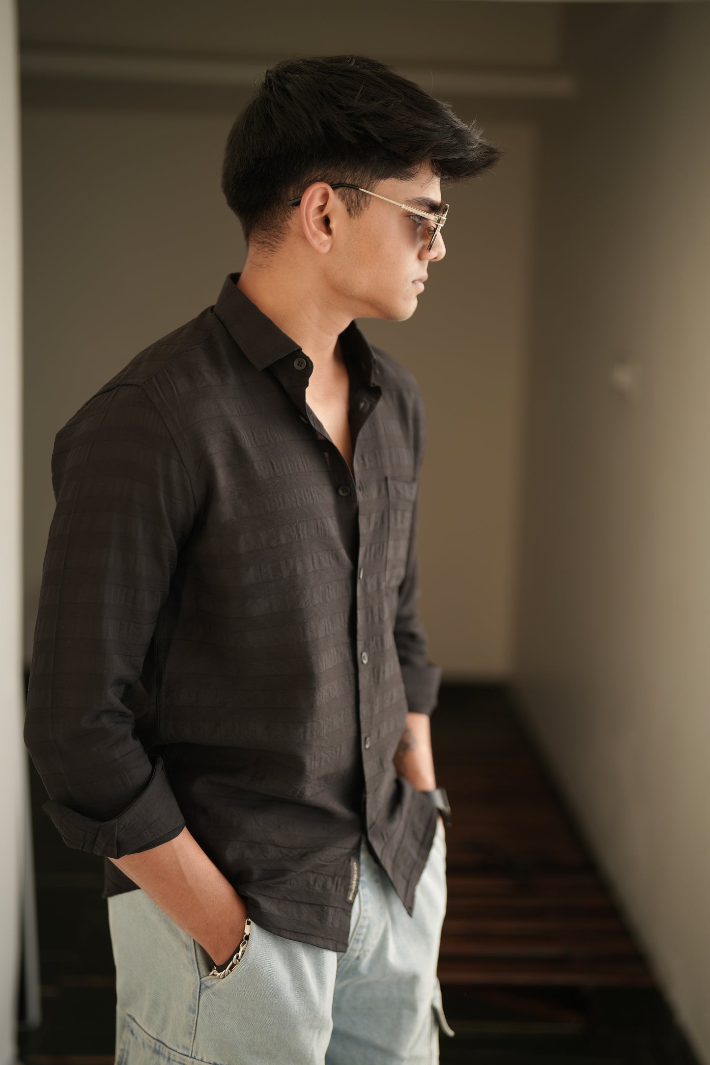 Daegu Black Solid Shirt