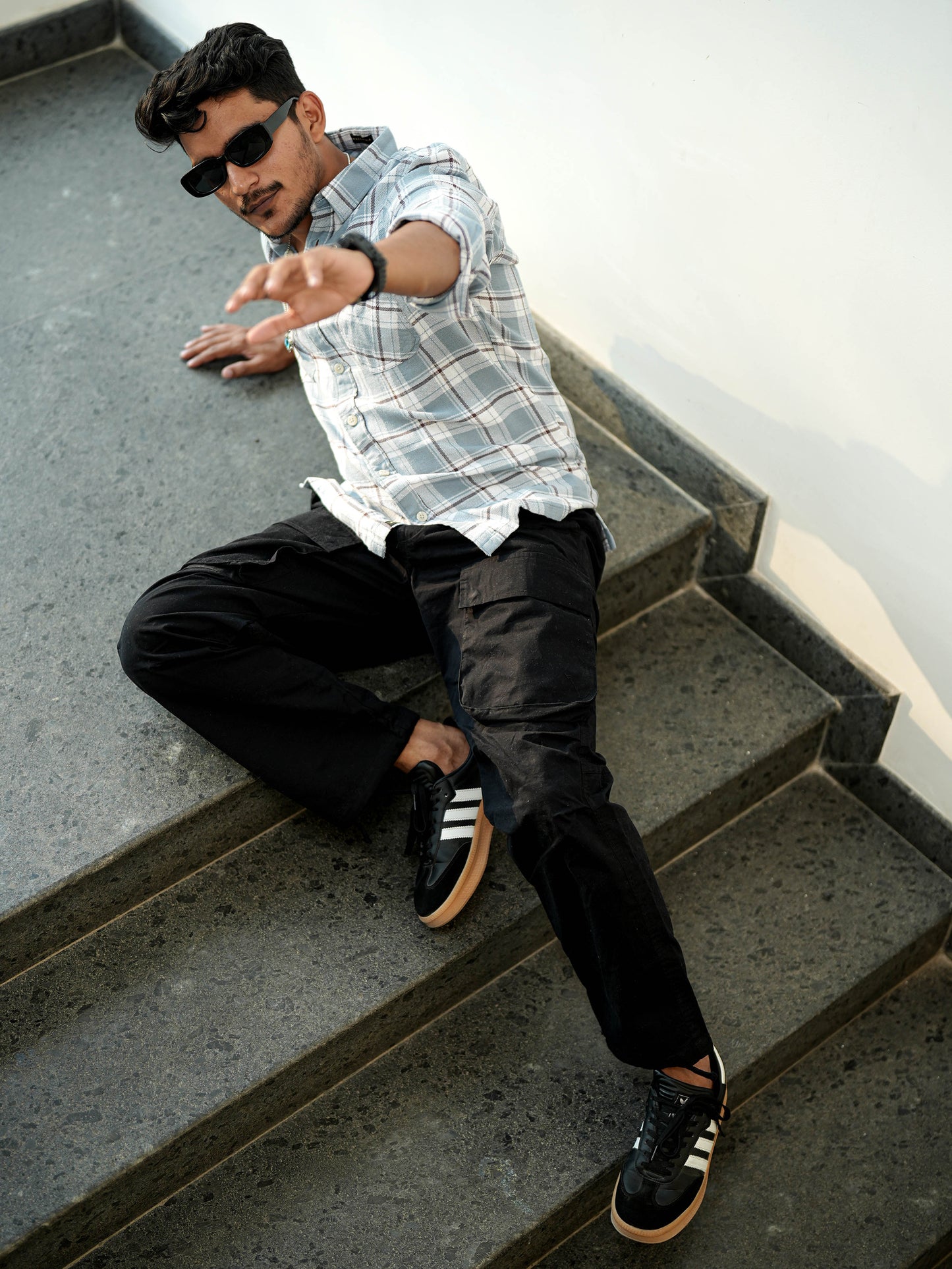 Finland Light Grey Check Shirt
