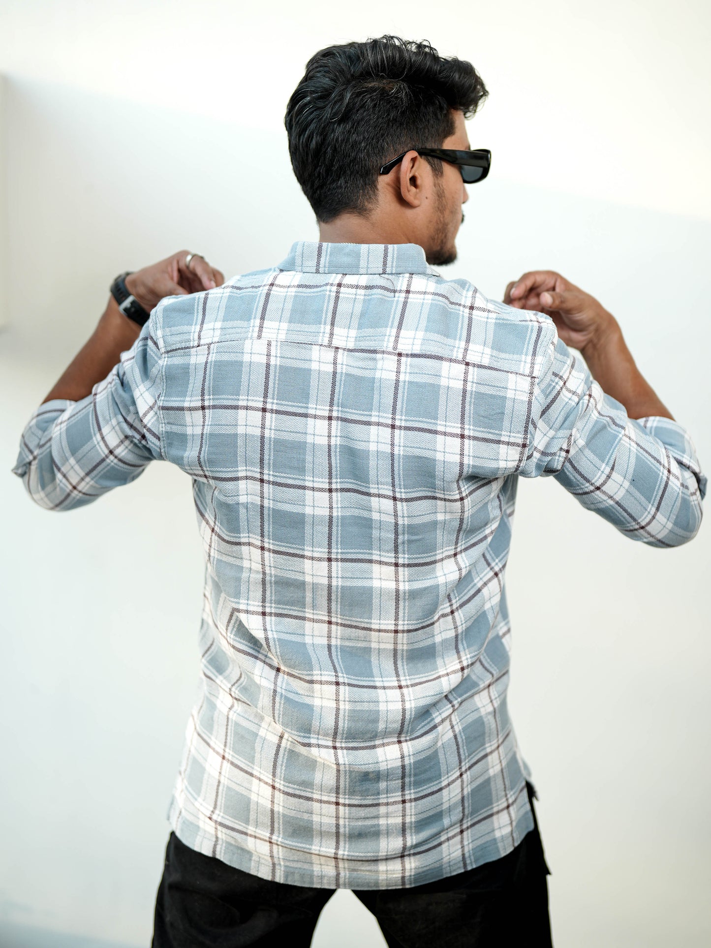 Finland Light Grey Check Shirt