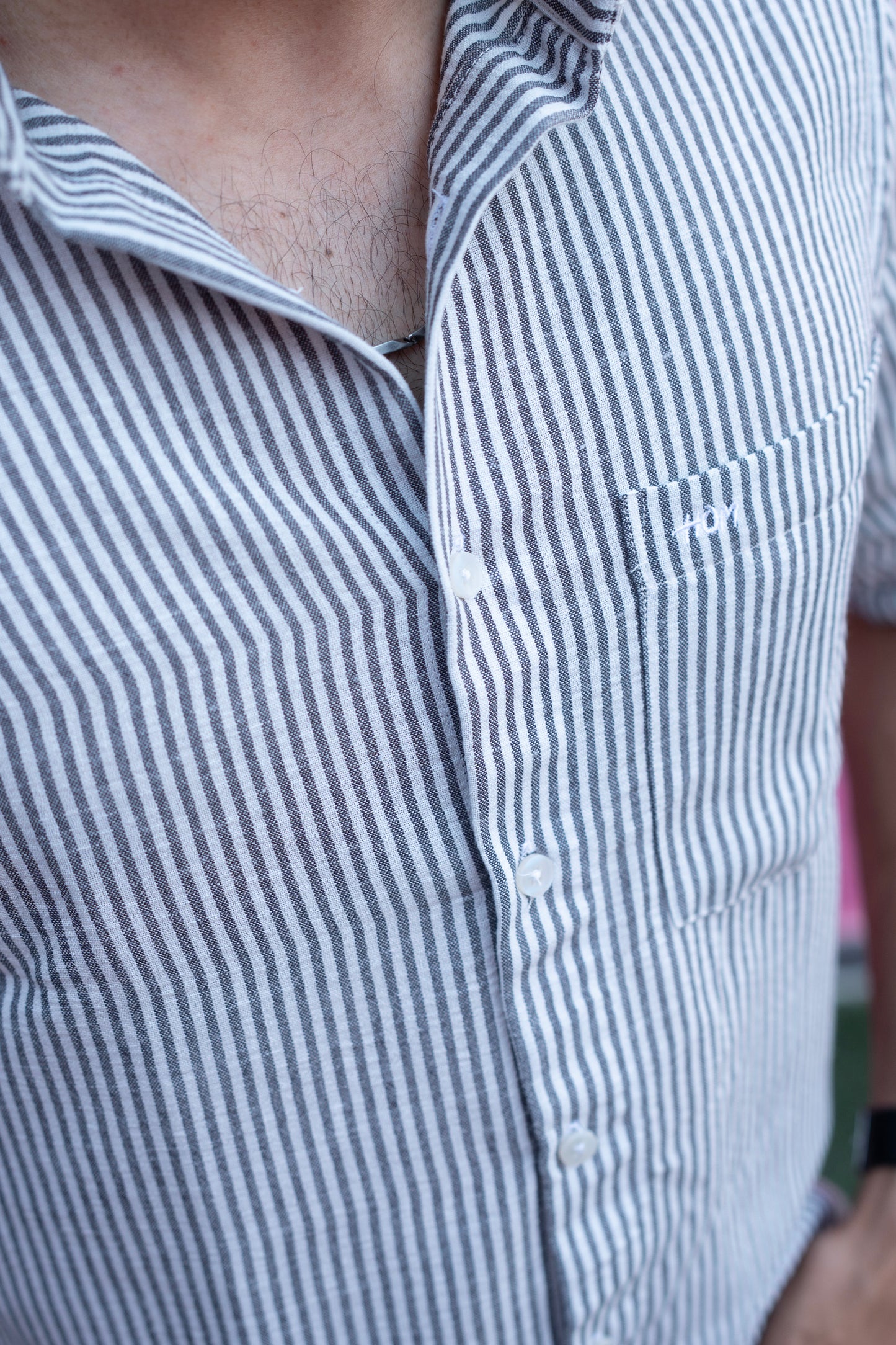Venice Light White Striped Shirt