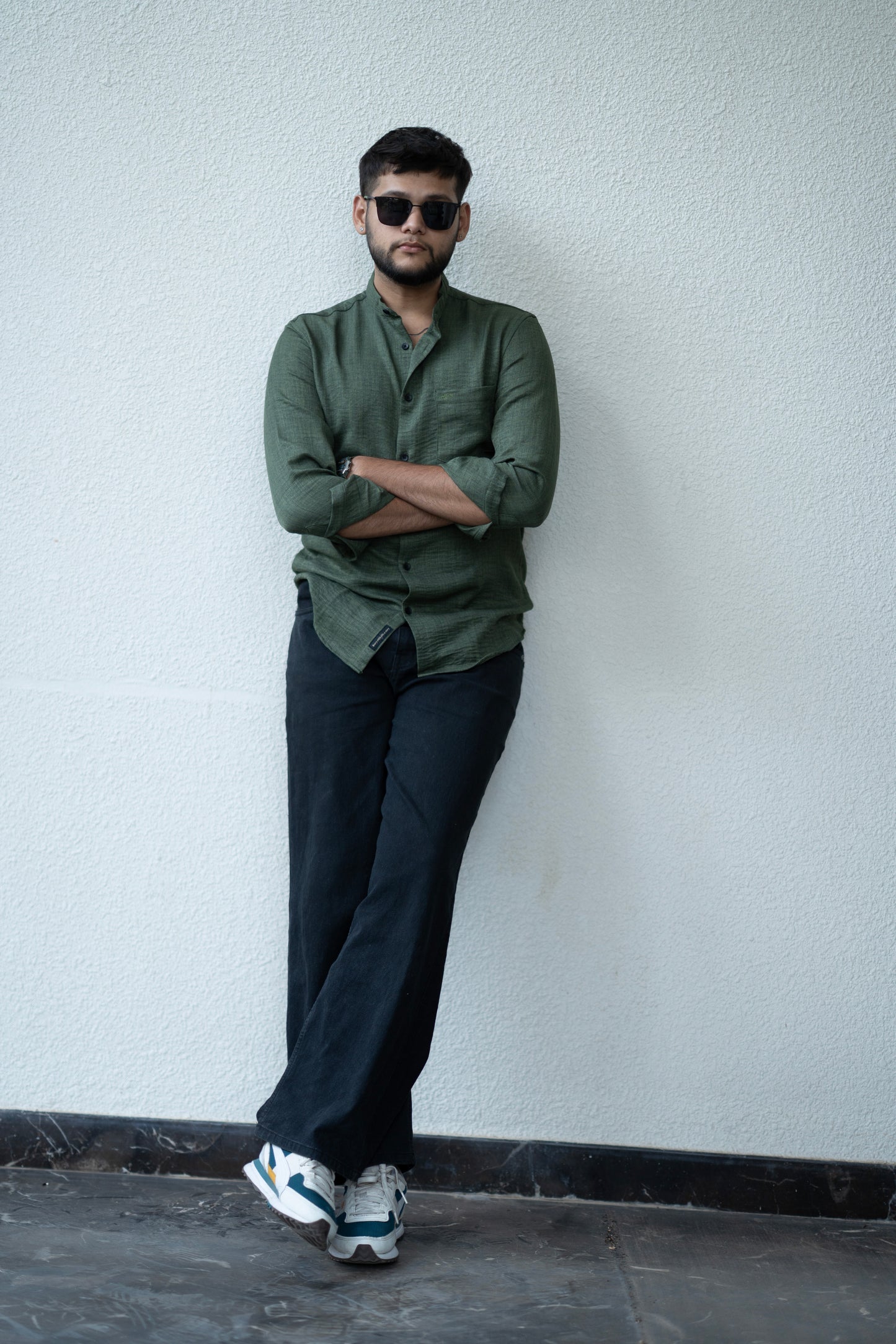 Bali Green Solid Shirt