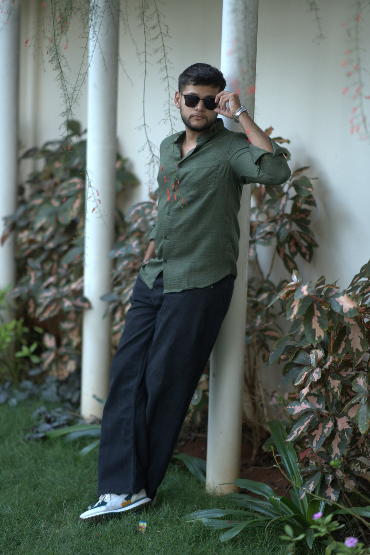 Bali Green Solid Shirt