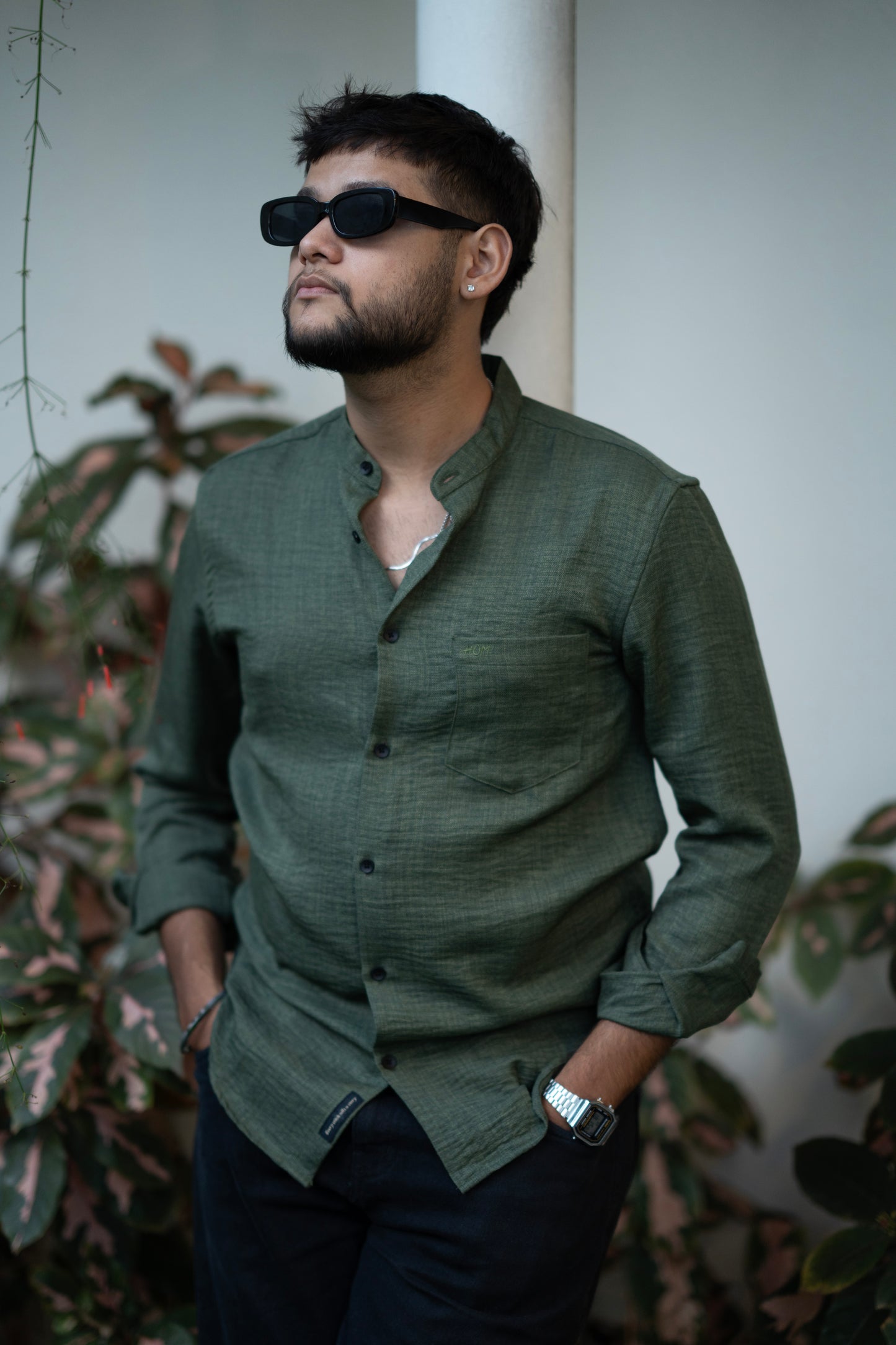 Bali Green Solid Shirt