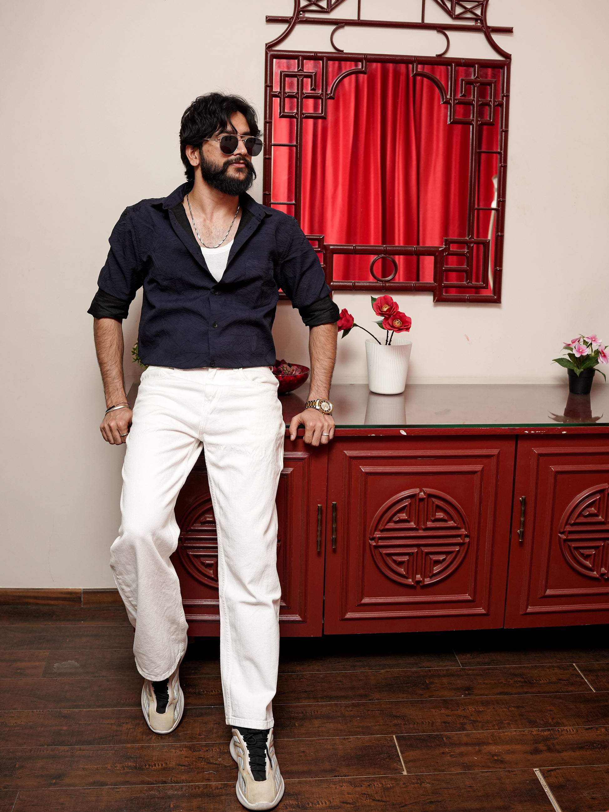 Navy Blue Shirt for Men