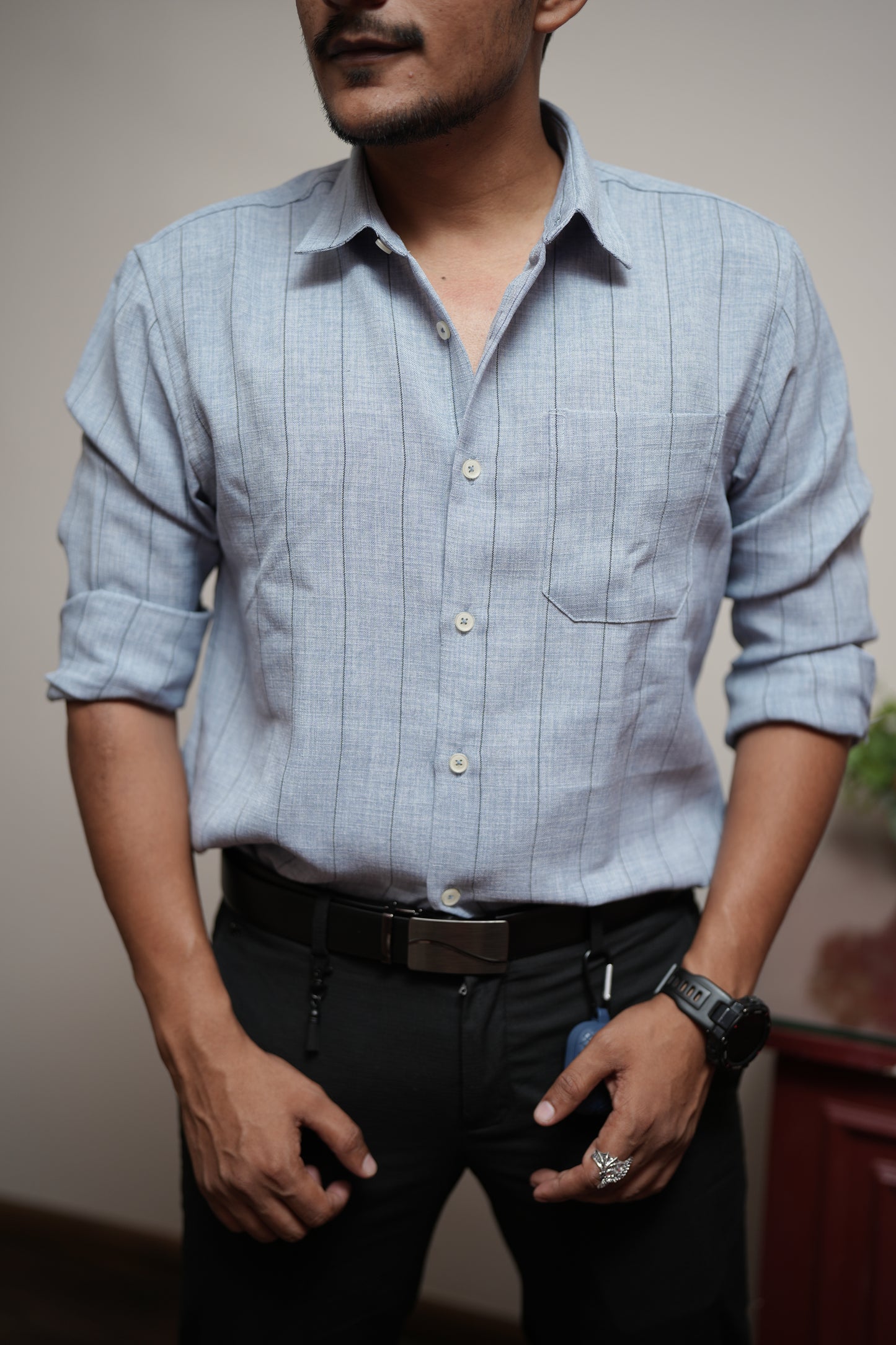 Dunkirk Grey Stripe Shirt
