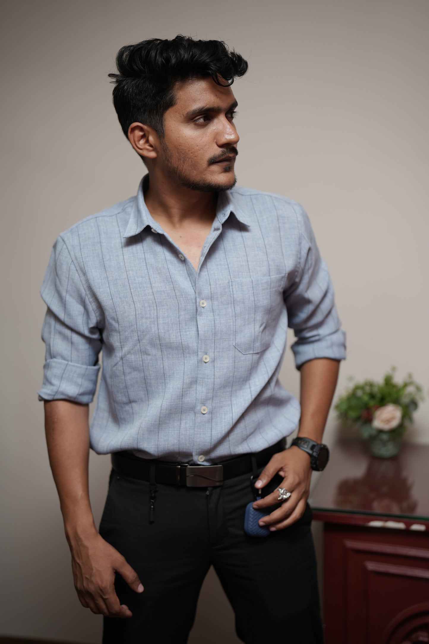 Dunkirk Grey Stripe Shirt