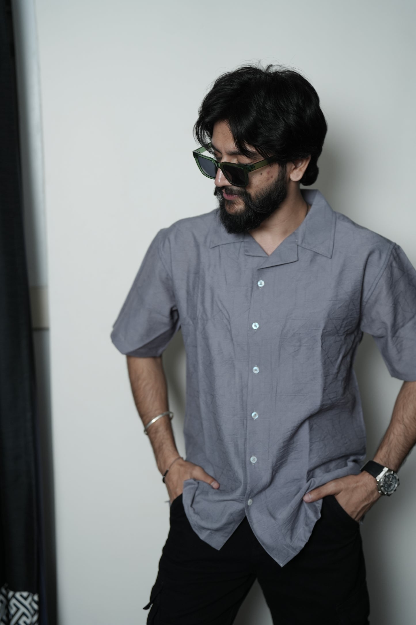 Riga Grey Solid shirt