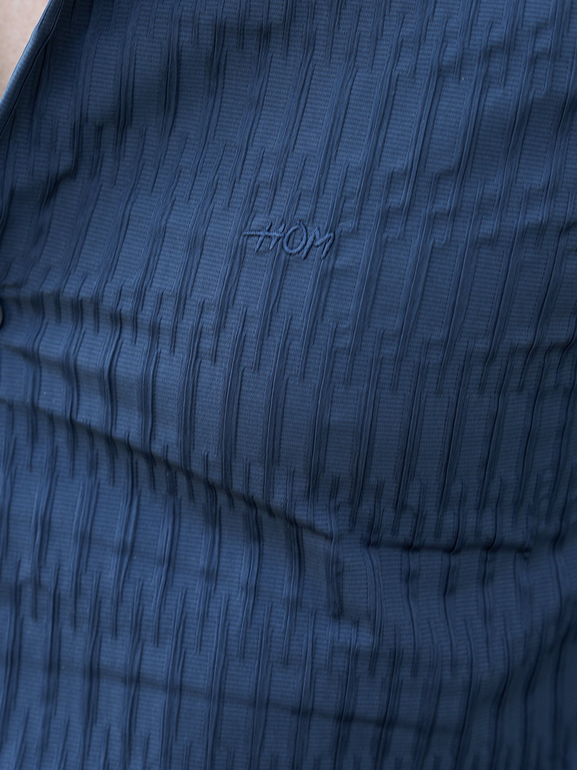 Dubai Textured Blue Solid Shirt for Men