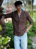 saudi Coffee Brown Solid Shirt