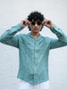 Saudi Powder Blue Solid Shirt