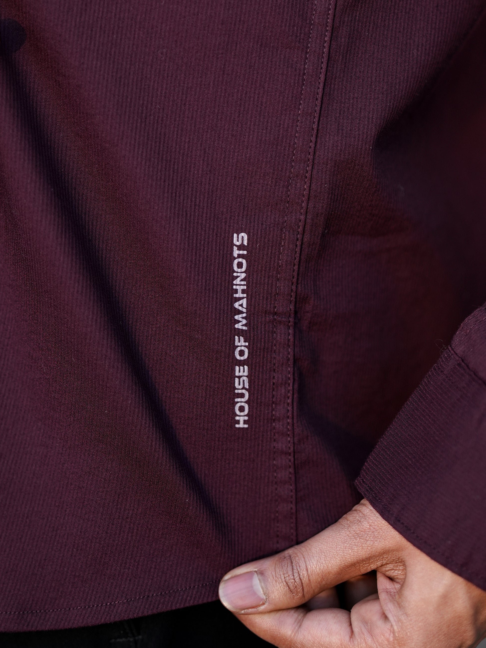 Hardford Wine Red Shirt for Men