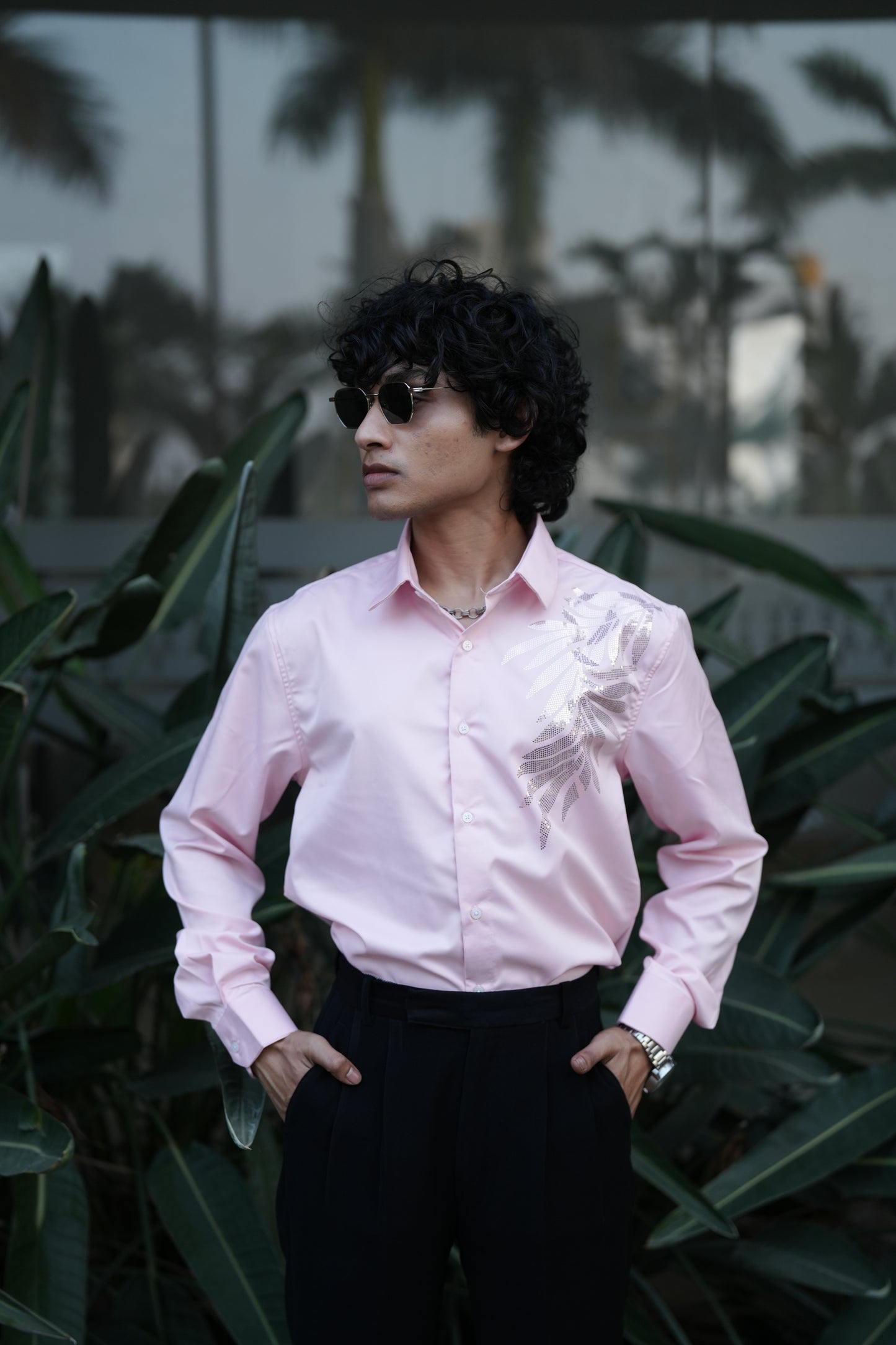 Oslo Pink Printed shirt