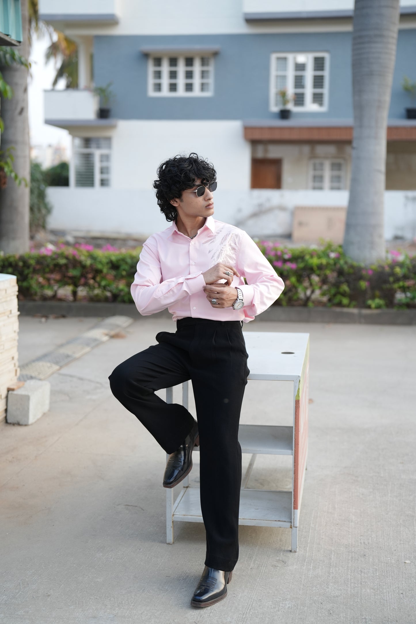 Oslo Pink Printed shirt