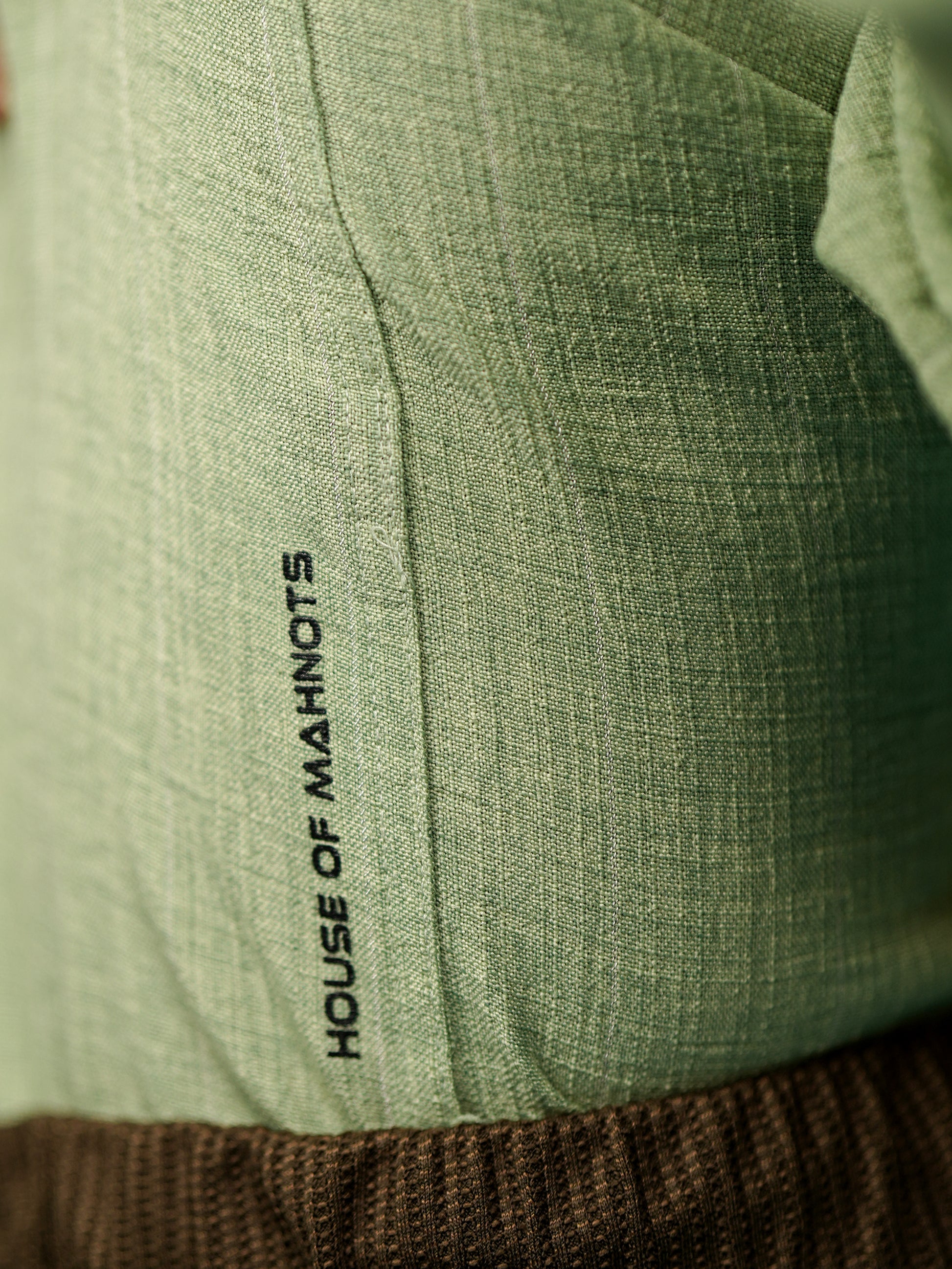 Textured Pistachio Green Shirt for Men