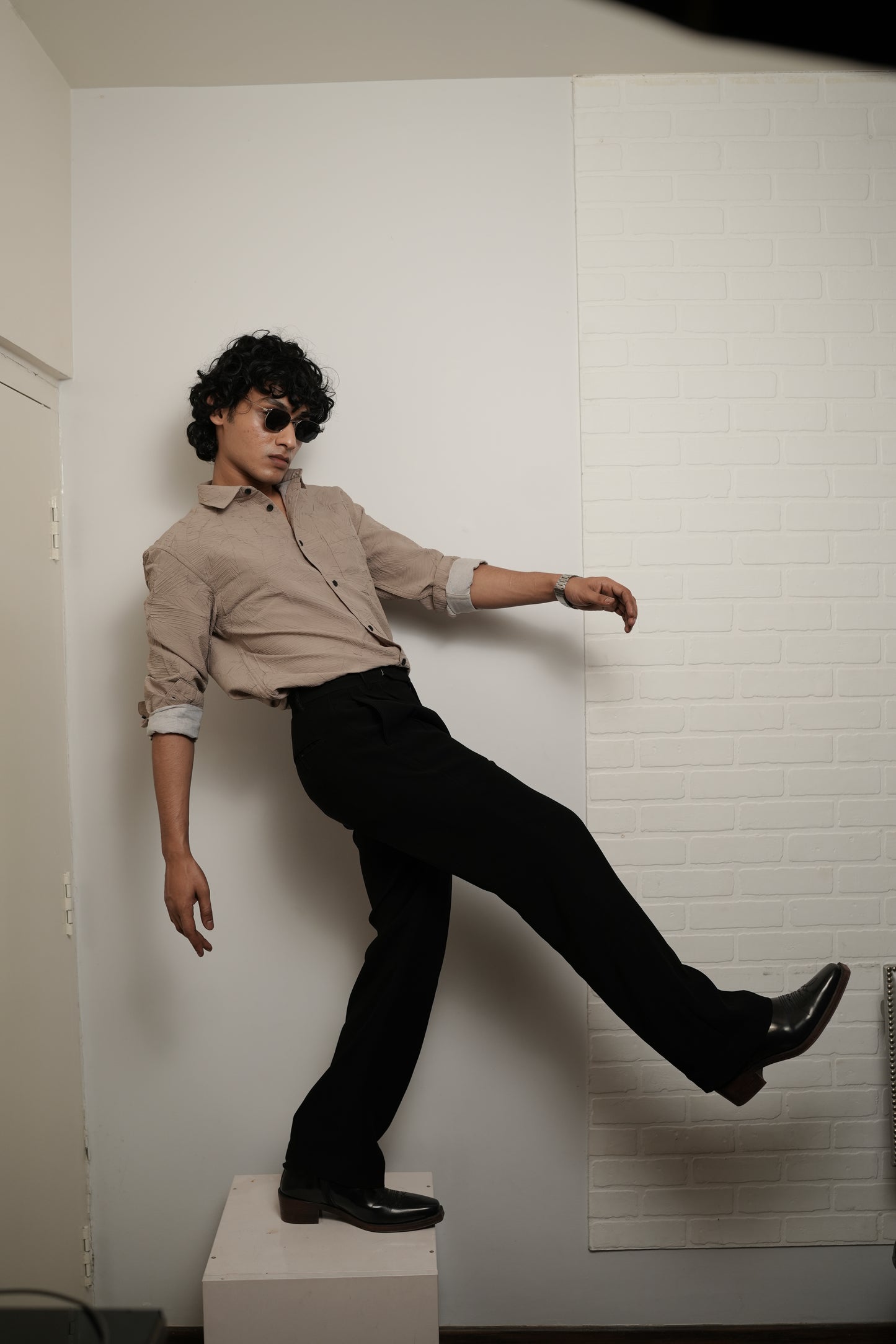 Norway Beige Solid Shirt