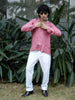 Saudi Pink Solid Shirt