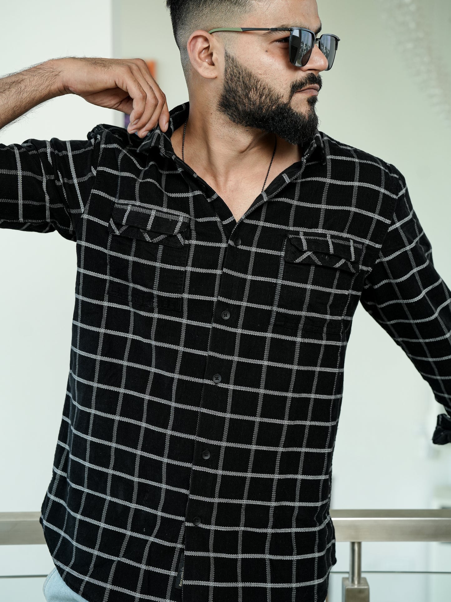 Iceland Black Check Shirt