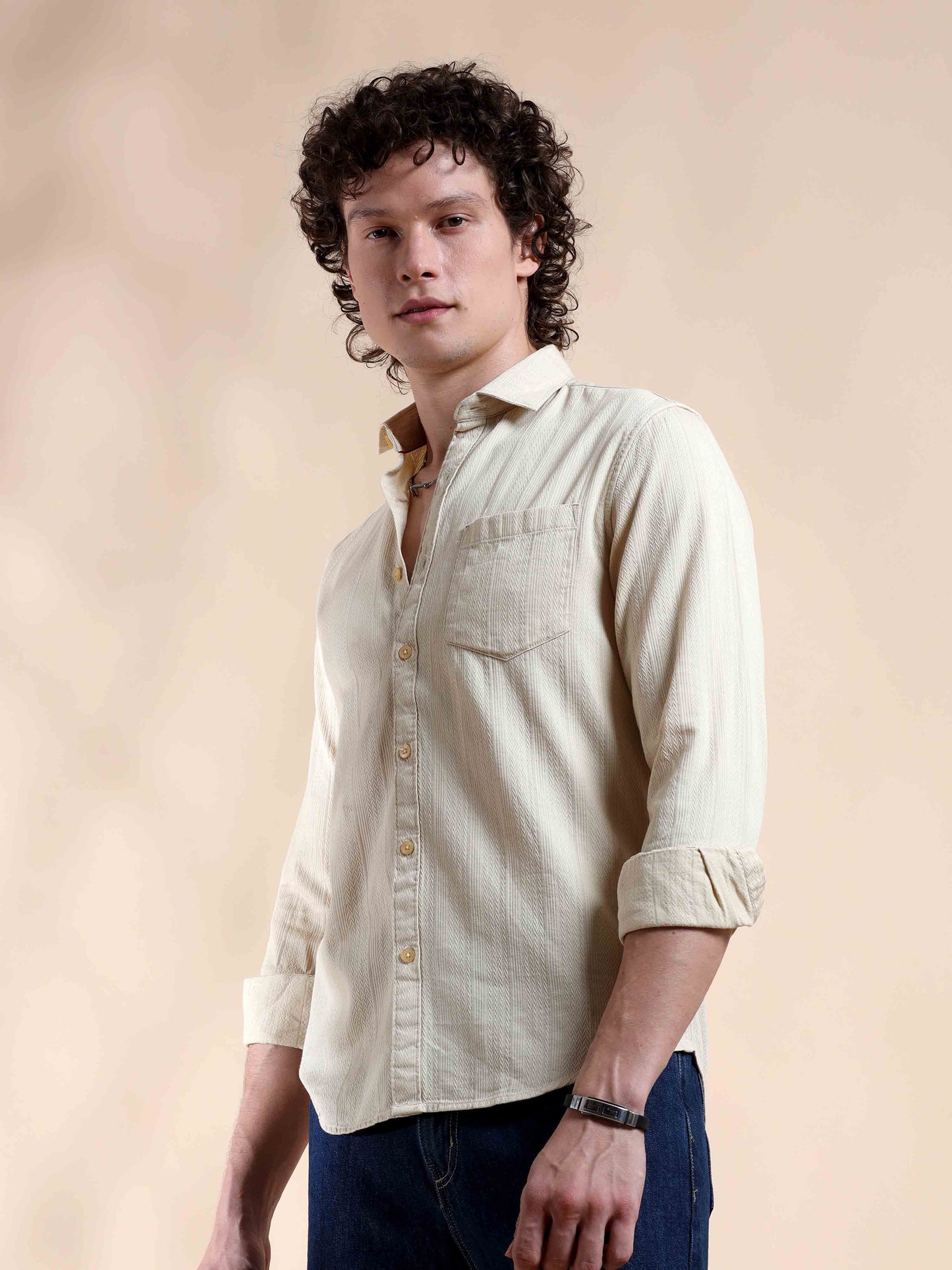 Pearl Bush Self Dobby Shirt