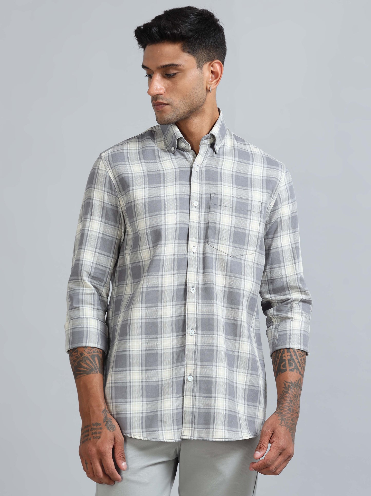 Galway Grey Checks Shirt