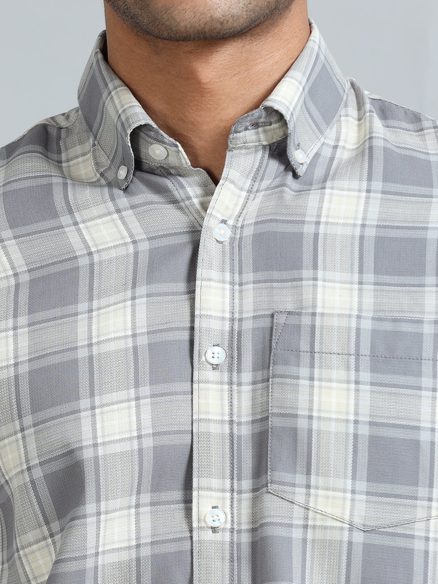 Galway Grey Checks Shirt