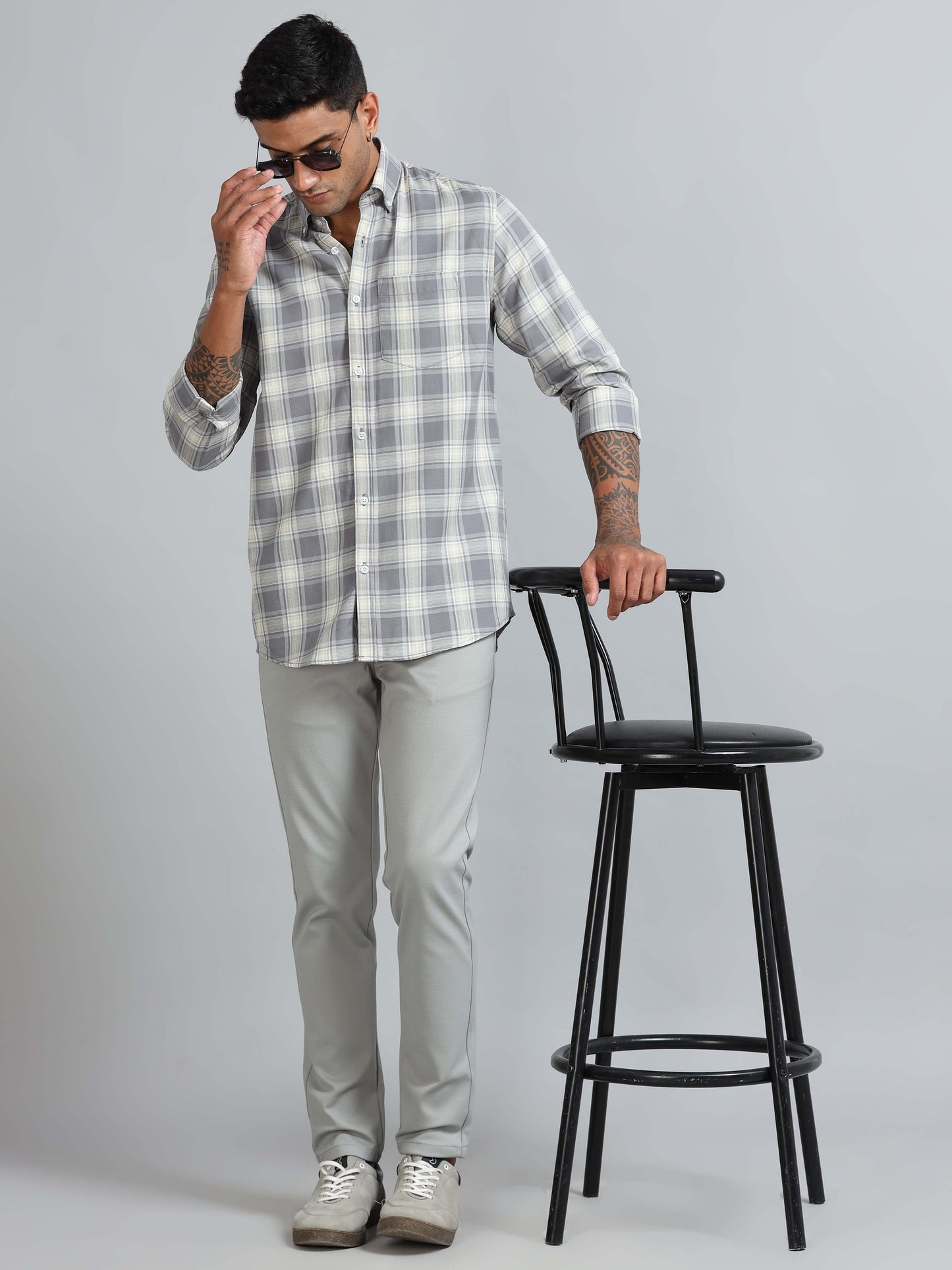 Galway Grey Checks Shirt