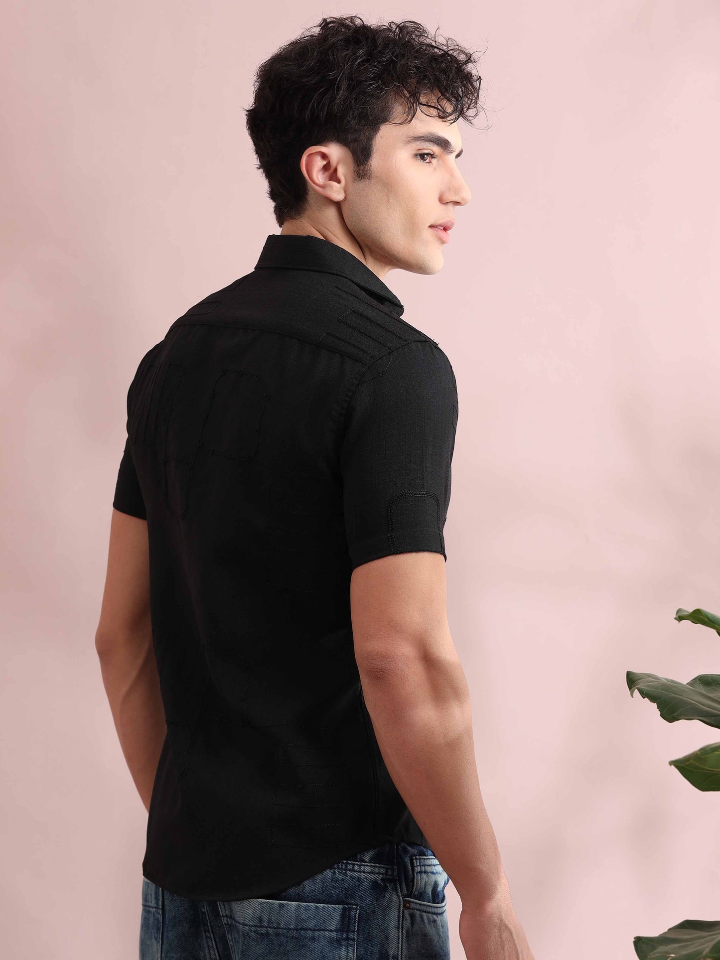 Bismarck Black Solid Shirt