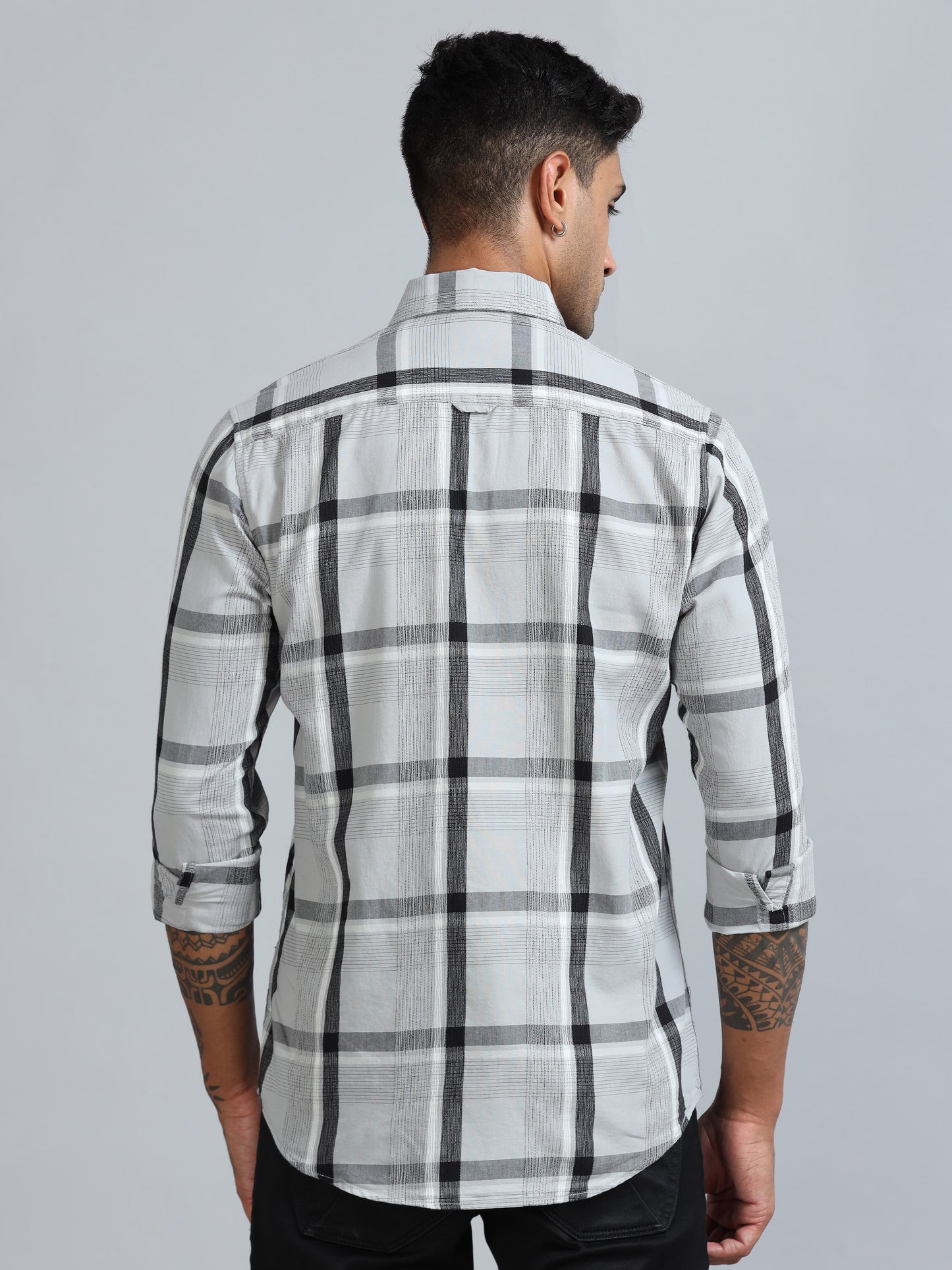 Galway Quill Grey Checks Shirt