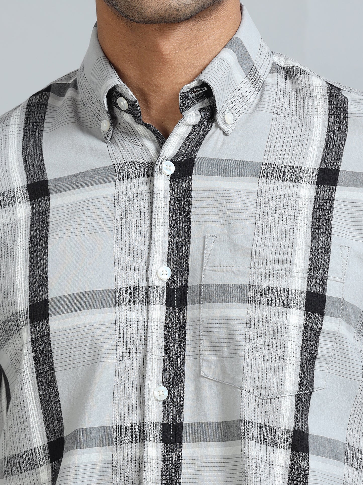 Galway Quill Grey Checks Shirt